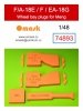 Omask 74893 F/A-18E / F / EA-18G wheelbay plugs (for Meng) 1/48